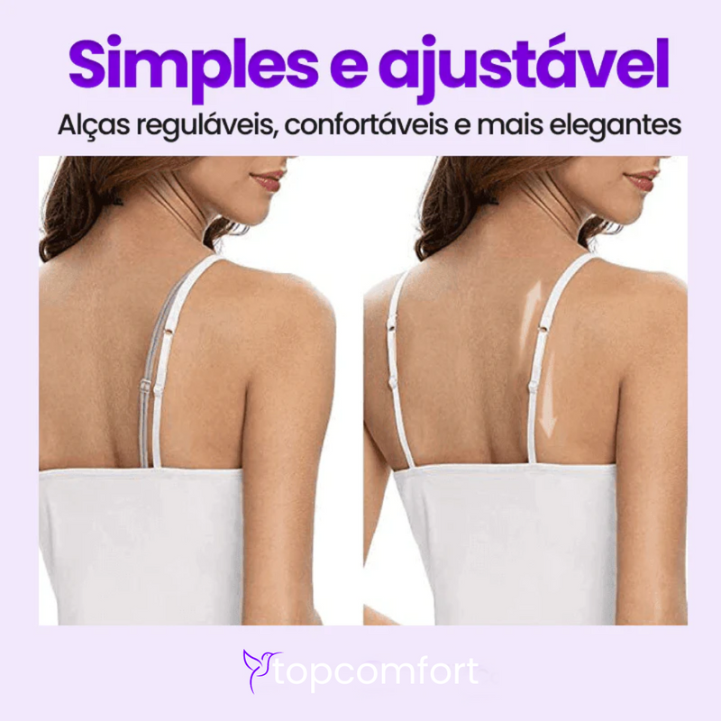 Camiseta TopComfort™ - Sutiã Embutido e Tecido Respirável - [PAGUE 1 E LEVE 2]